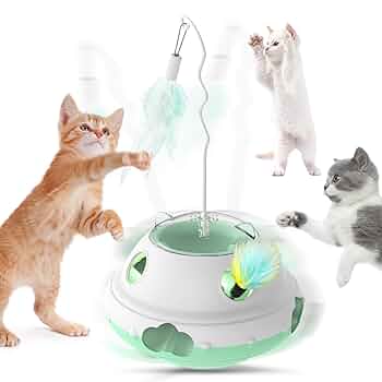Amazon | 猫おもちゃ 猫じゃらし Pawaboo 電動 3in1 猫用電動